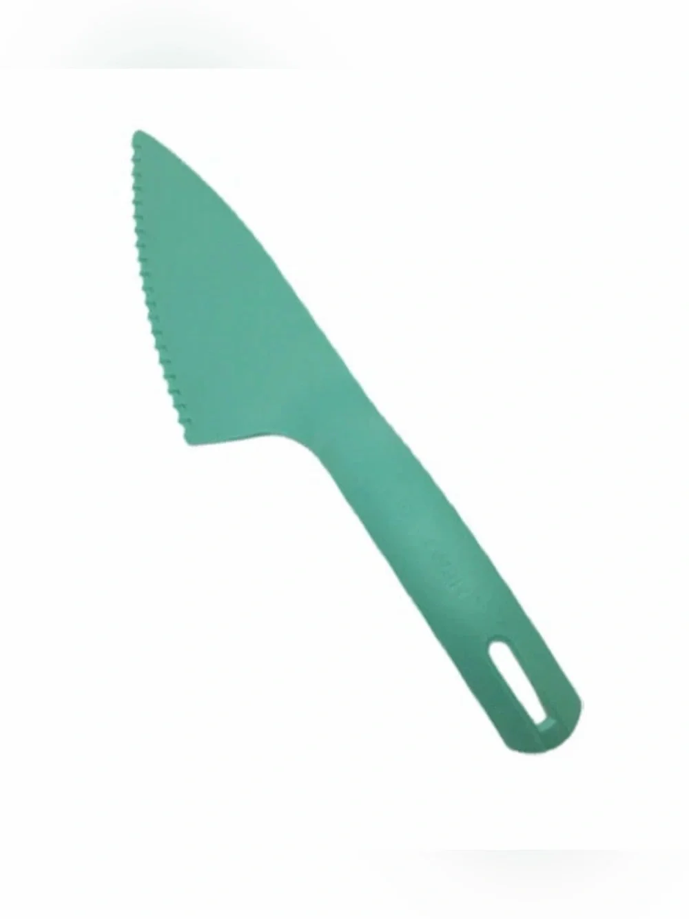 TUPPERWARE SERRATED EDGE CAKE KNIFE PIE SERVER CUT N SERVE PASTRY MINT GREEN NEW